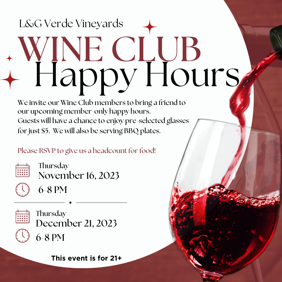 Wine Club Happy Hour - 11/16/23